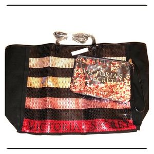 NWT Victoria’s Secret Tote and Clutch